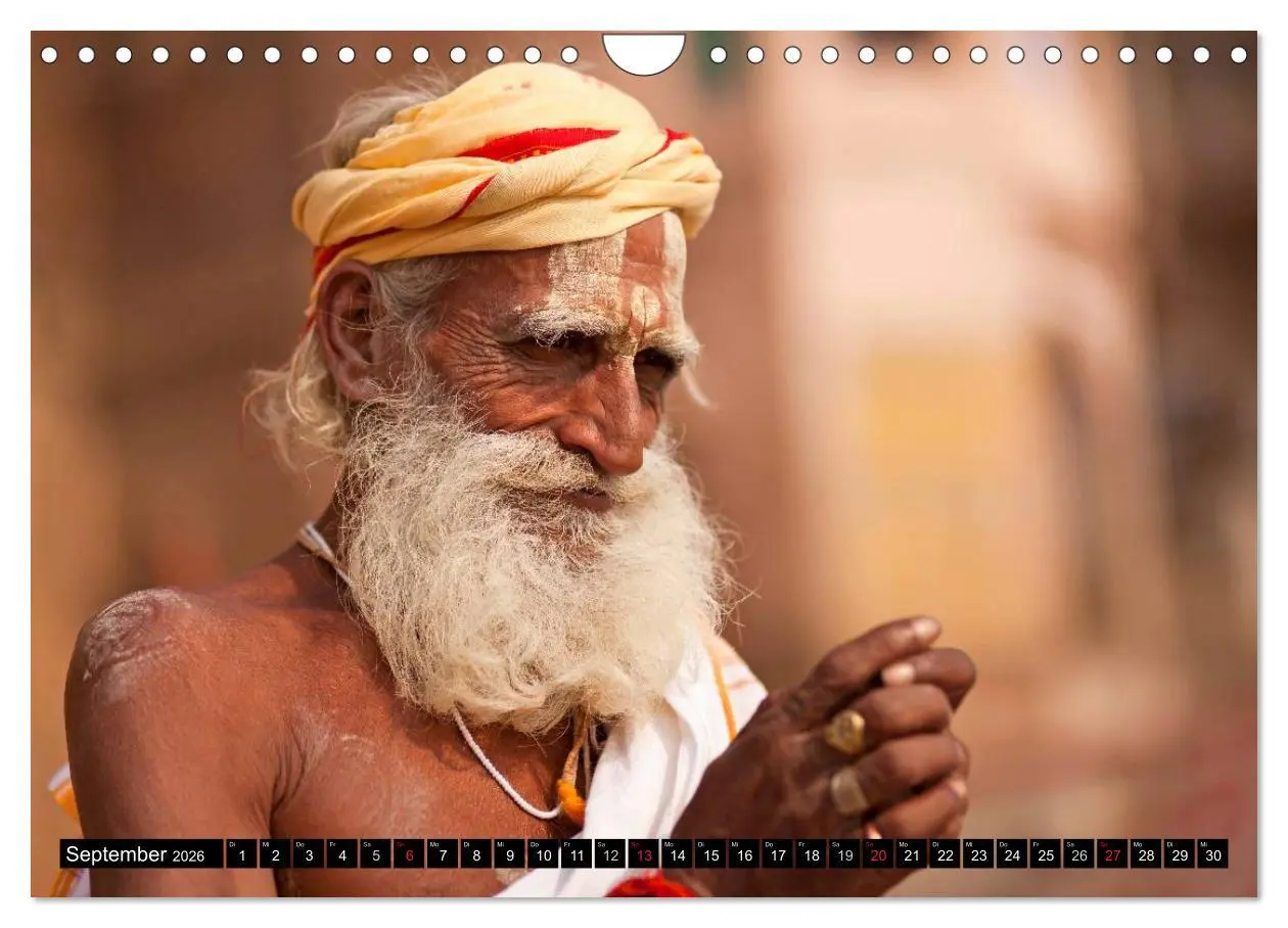 Bild: 9783516074420 | Indien - Varanasi (Wandkalender 2026 DIN A4 quer), CALVENDO...