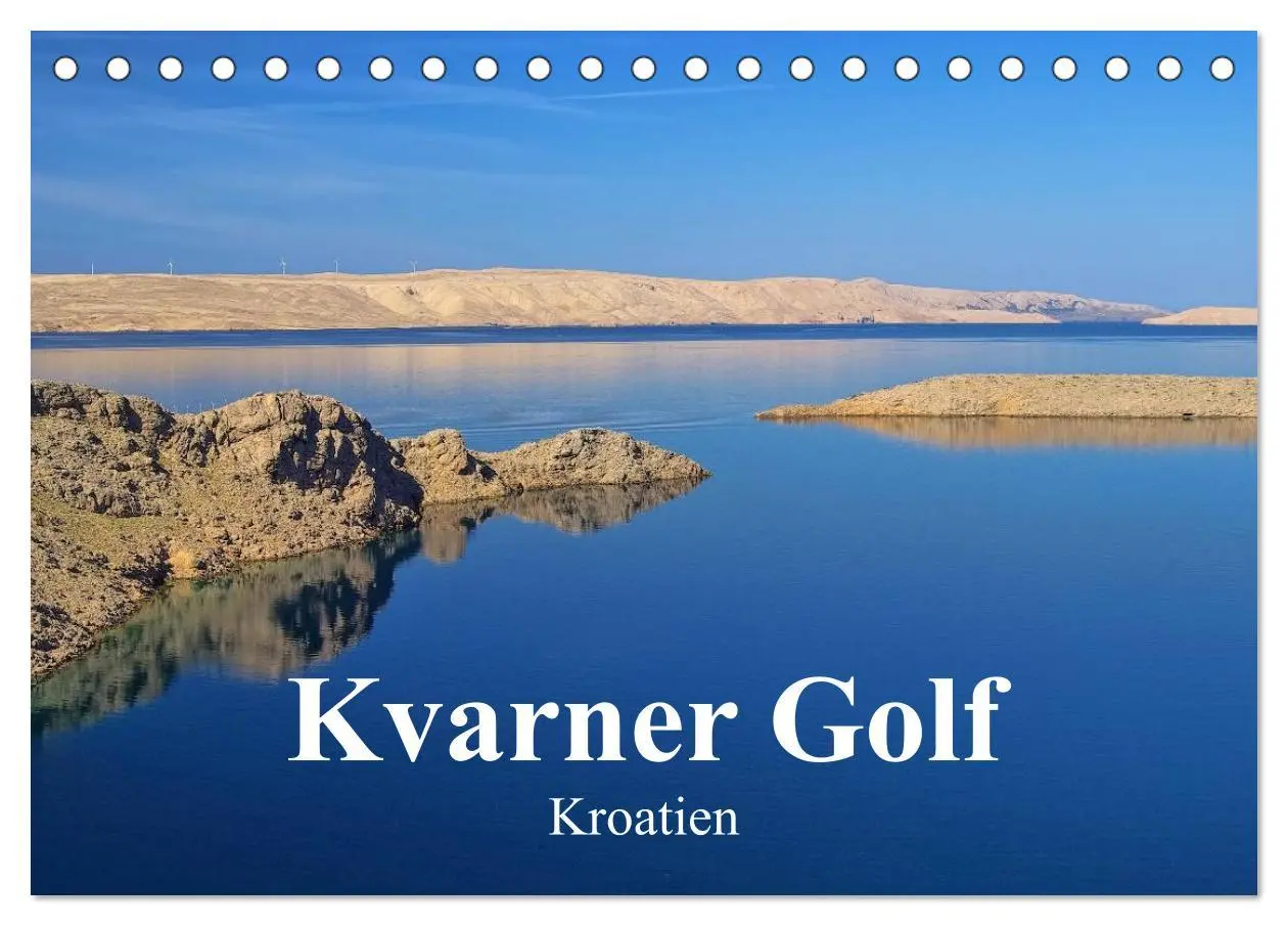 Cover: 9783516144420 | Kvarner Golf - Kroatien (Tischkalender 2026 DIN A5 quer), CALVENDO...