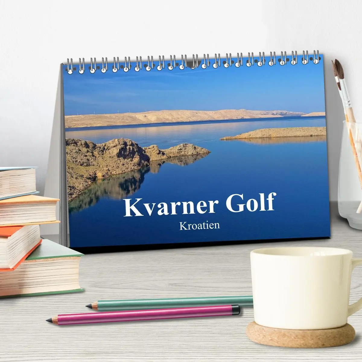 Bild: 9783516144420 | Kvarner Golf - Kroatien (Tischkalender 2026 DIN A5 quer), CALVENDO...