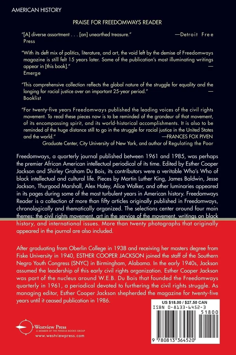 Rückseite: 9780813364520 | Freedomways Reader | Prophets in Their Own Country | Esther C. Jackson