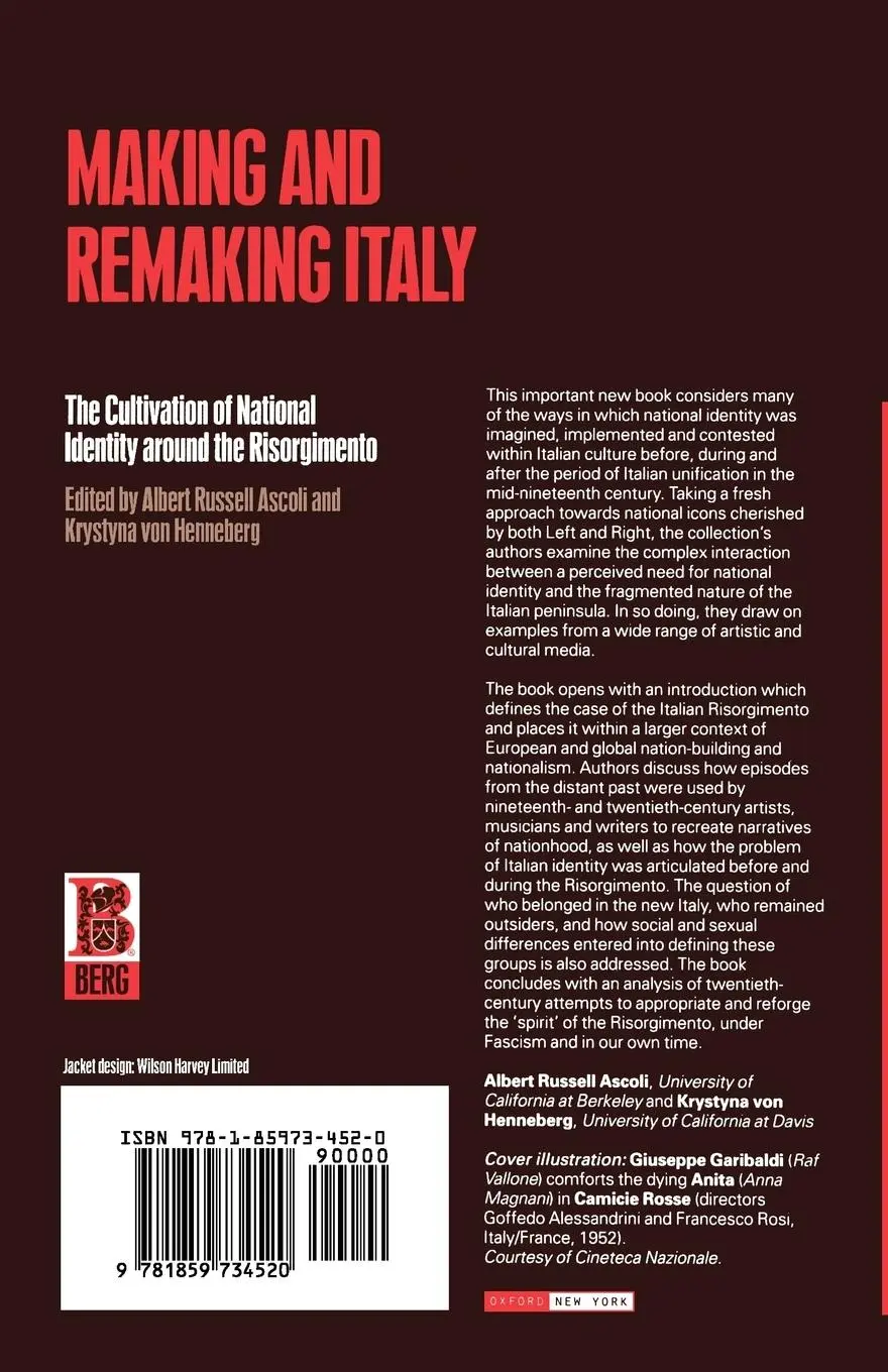 Rückseite: 9781859734520 | Making and Remaking Italy | Albert Russell Ascoli (u. a.) | Buch