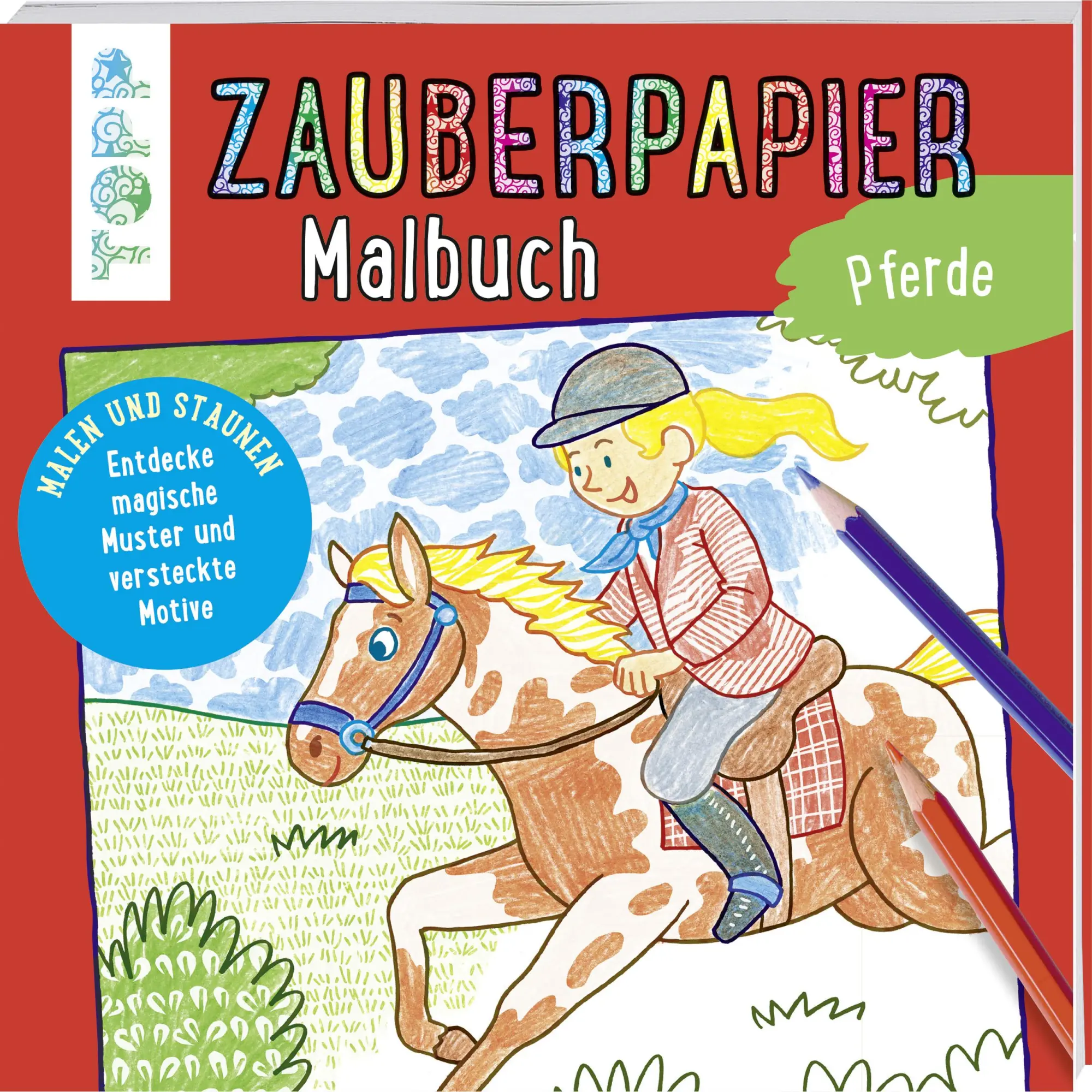 Cover: 9783772484520 | Zauberpapier Malbuch Pferde | Norbert Pautner | Taschenbuch | 48 S.