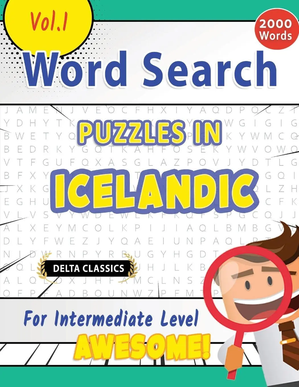 Cover: 9798349004520 | WORD SEARCH PUZZLES IN ICELANDIC FOR INTERMEDIATE LEVEL - AWESOME!...