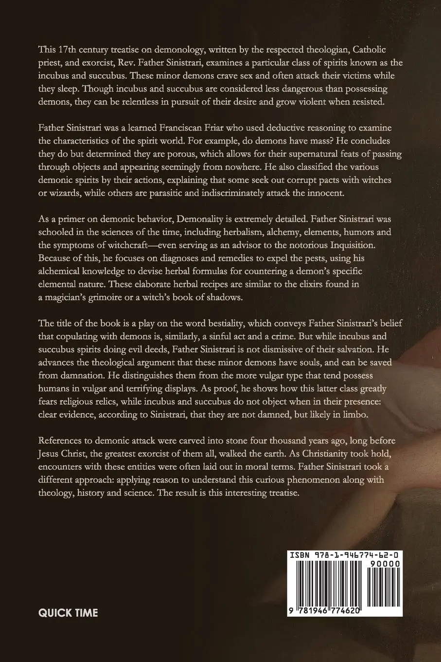 Rückseite: 9781946774620 | Demoniality | Incubi and Succubi: A Book of Demonology | Ameno | Buch