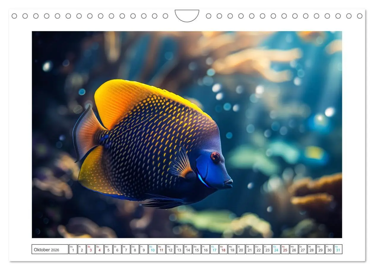 Bild: 9783457344620 | Exotische Fische (Wandkalender 2026 DIN A4 quer), CALVENDO...