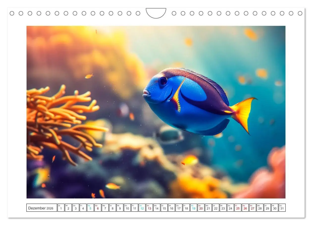 Bild: 9783457344620 | Exotische Fische (Wandkalender 2026 DIN A4 quer), CALVENDO...