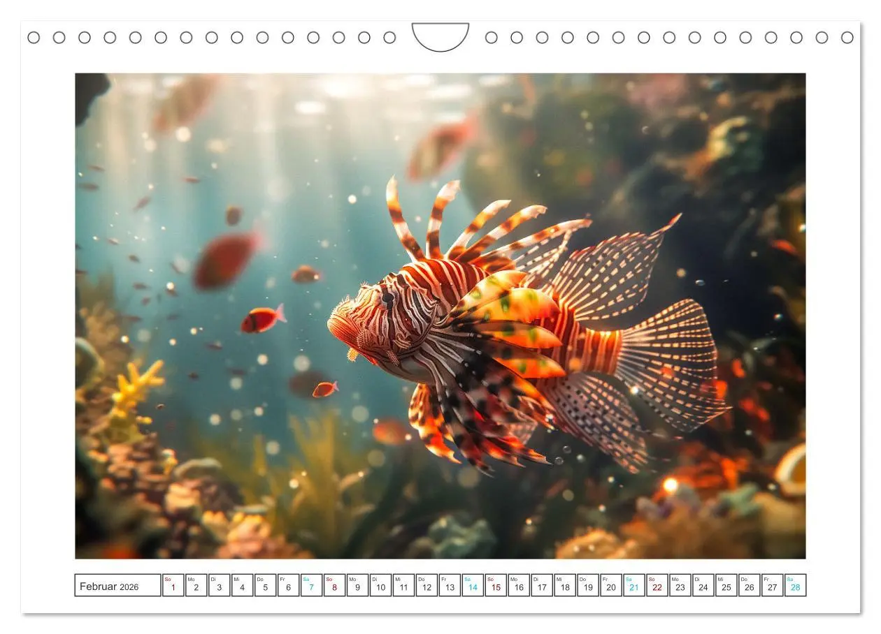 Bild: 9783457344620 | Exotische Fische (Wandkalender 2026 DIN A4 quer), CALVENDO...
