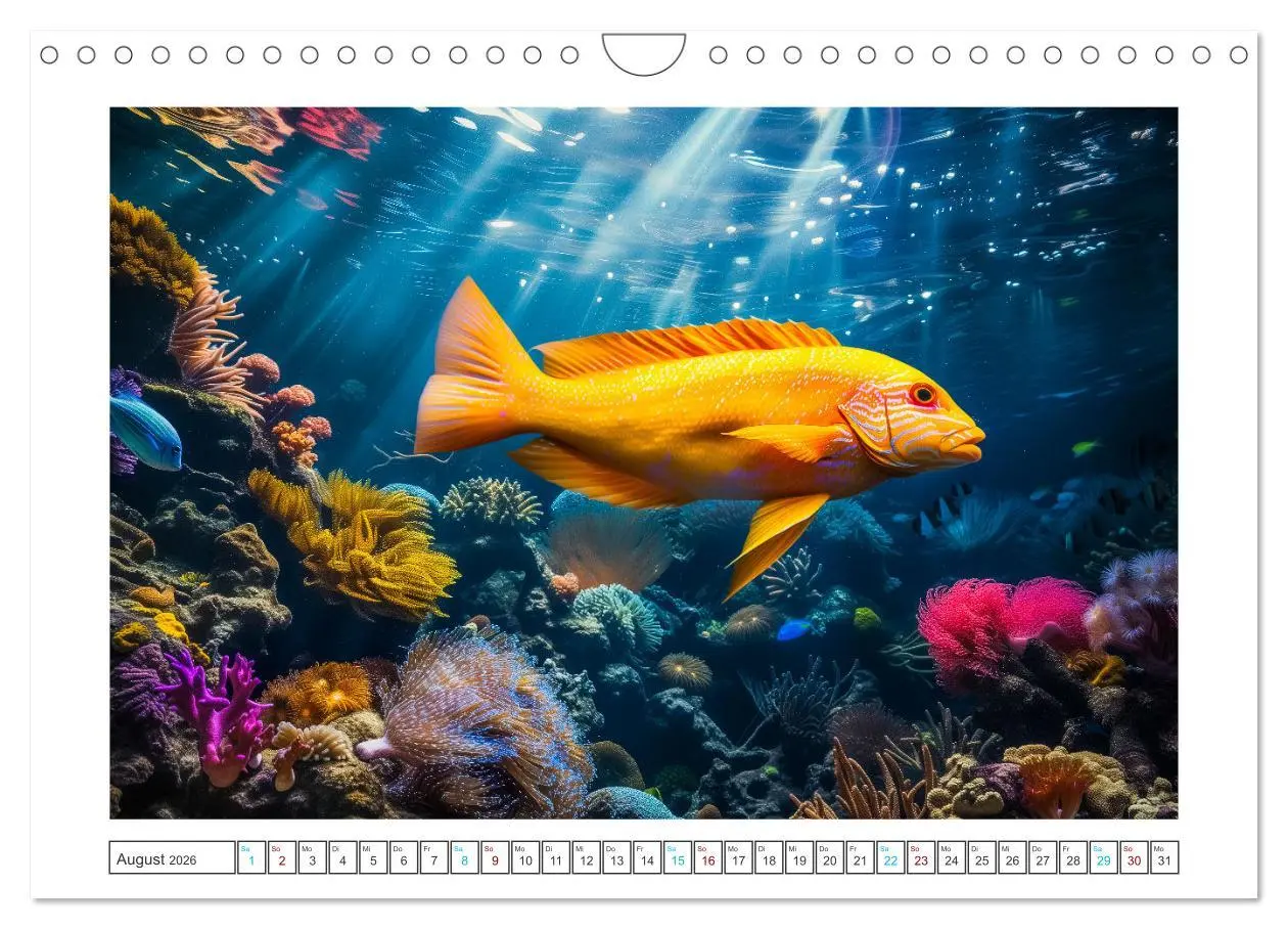 Bild: 9783457344620 | Exotische Fische (Wandkalender 2026 DIN A4 quer), CALVENDO...
