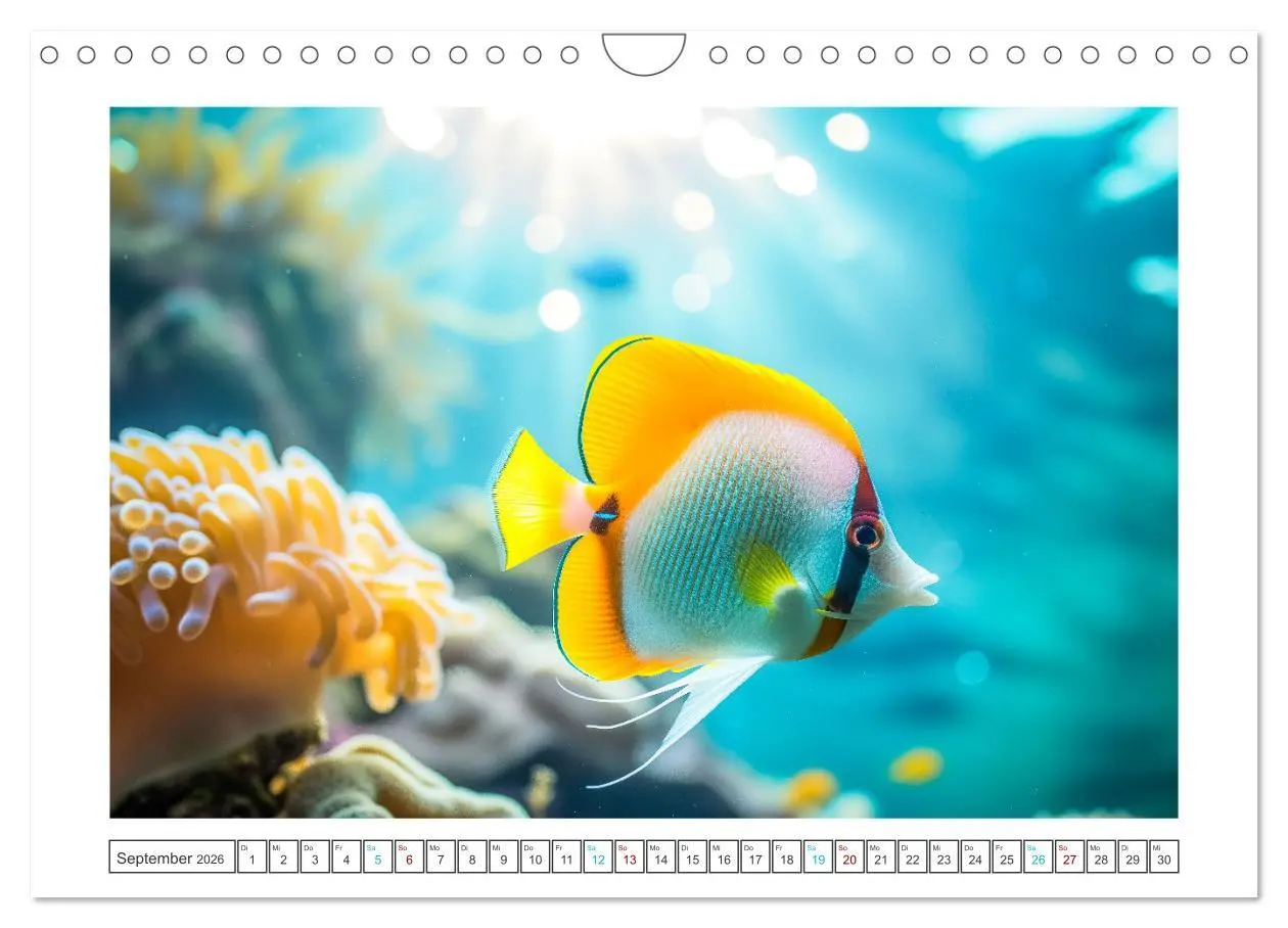 Bild: 9783457344620 | Exotische Fische (Wandkalender 2026 DIN A4 quer), CALVENDO...
