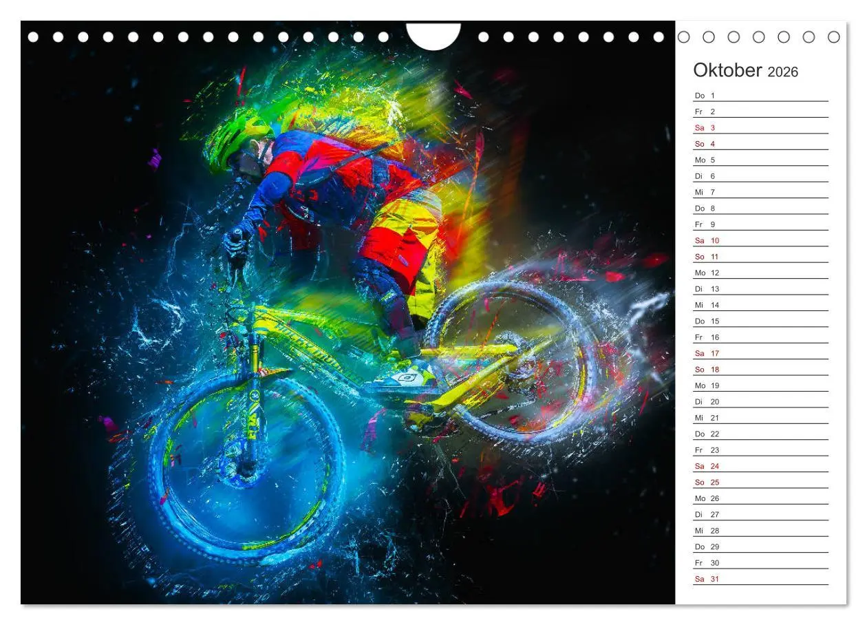 Bild: 9783457894620 | Downhill Explosion (Wandkalender 2026 DIN A4 quer), CALVENDO...