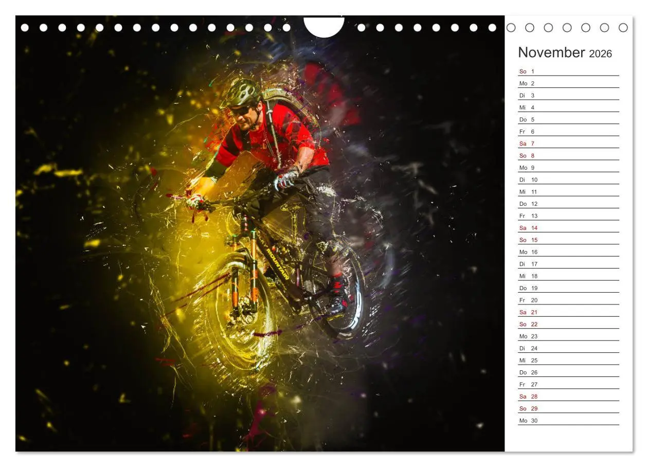 Bild: 9783457894620 | Downhill Explosion (Wandkalender 2026 DIN A4 quer), CALVENDO...