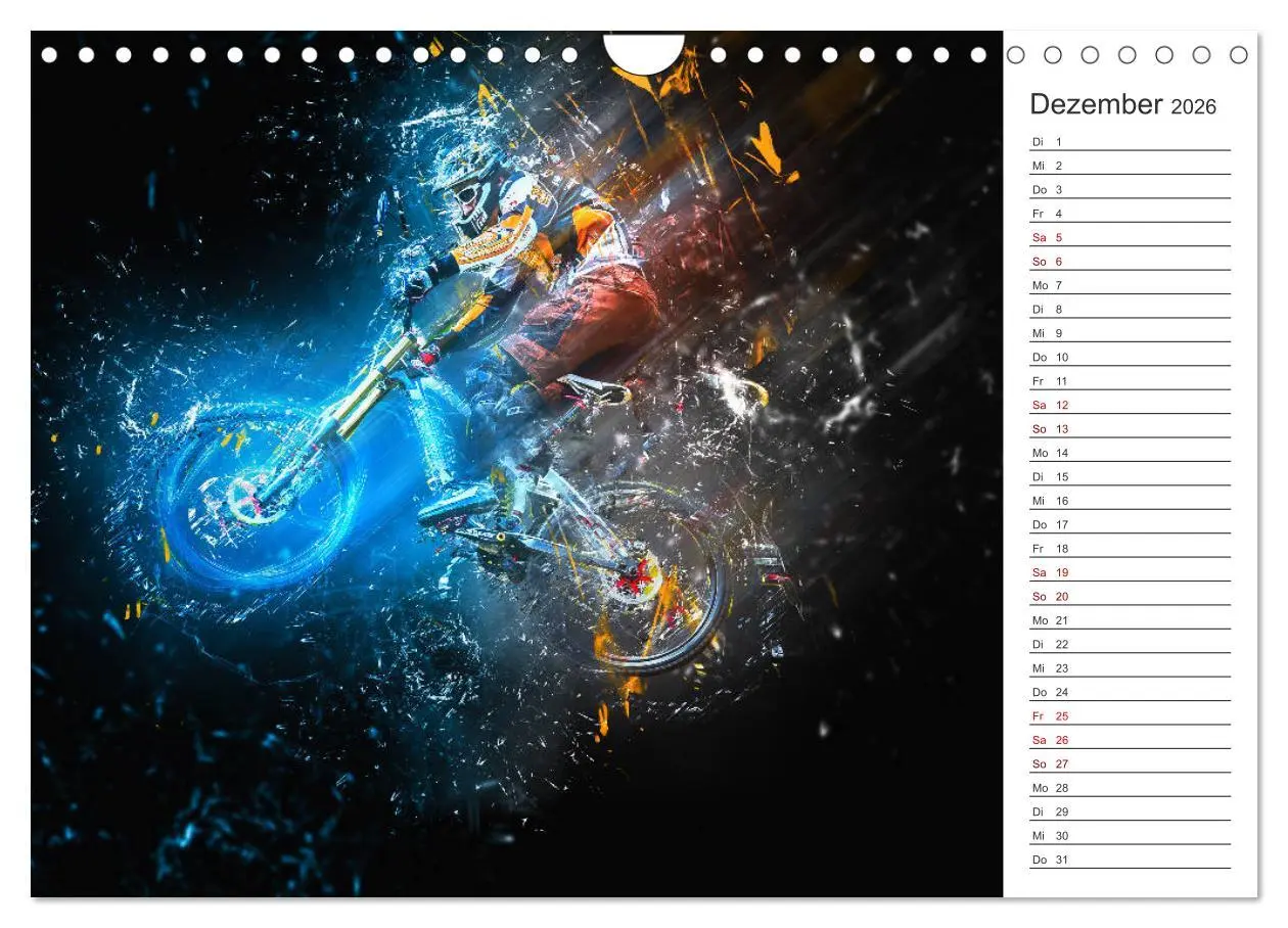 Bild: 9783457894620 | Downhill Explosion (Wandkalender 2026 DIN A4 quer), CALVENDO...