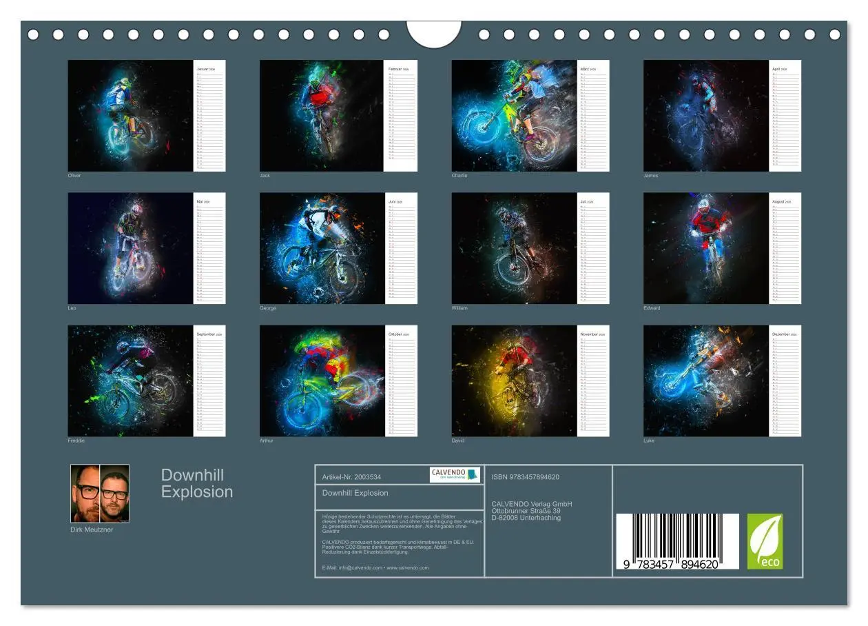 Bild: 9783457894620 | Downhill Explosion (Wandkalender 2026 DIN A4 quer), CALVENDO...