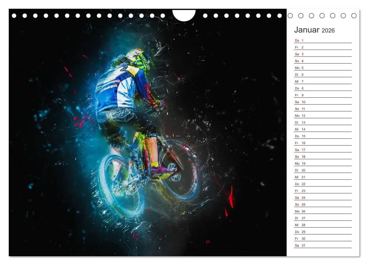 Bild: 9783457894620 | Downhill Explosion (Wandkalender 2026 DIN A4 quer), CALVENDO...