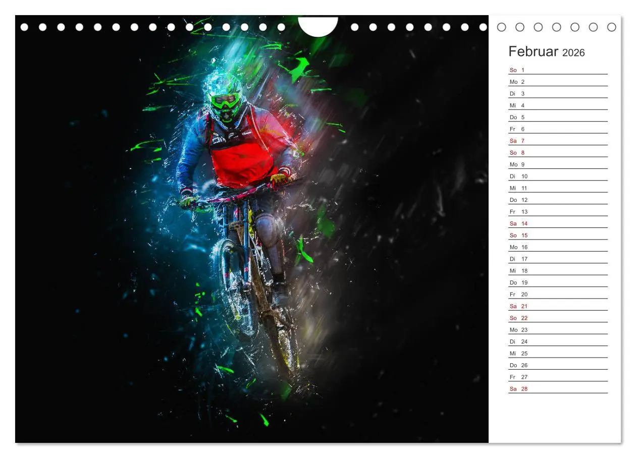 Bild: 9783457894620 | Downhill Explosion (Wandkalender 2026 DIN A4 quer), CALVENDO...