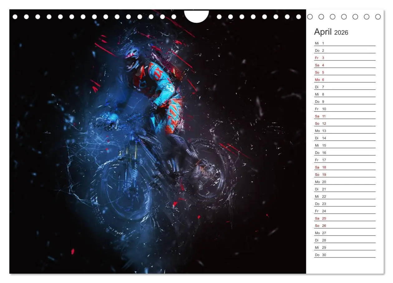 Bild: 9783457894620 | Downhill Explosion (Wandkalender 2026 DIN A4 quer), CALVENDO...