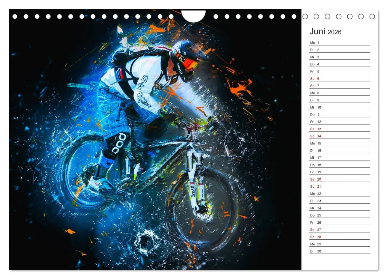 Bild: 9783457894620 | Downhill Explosion (Wandkalender 2026 DIN A4 quer), CALVENDO...