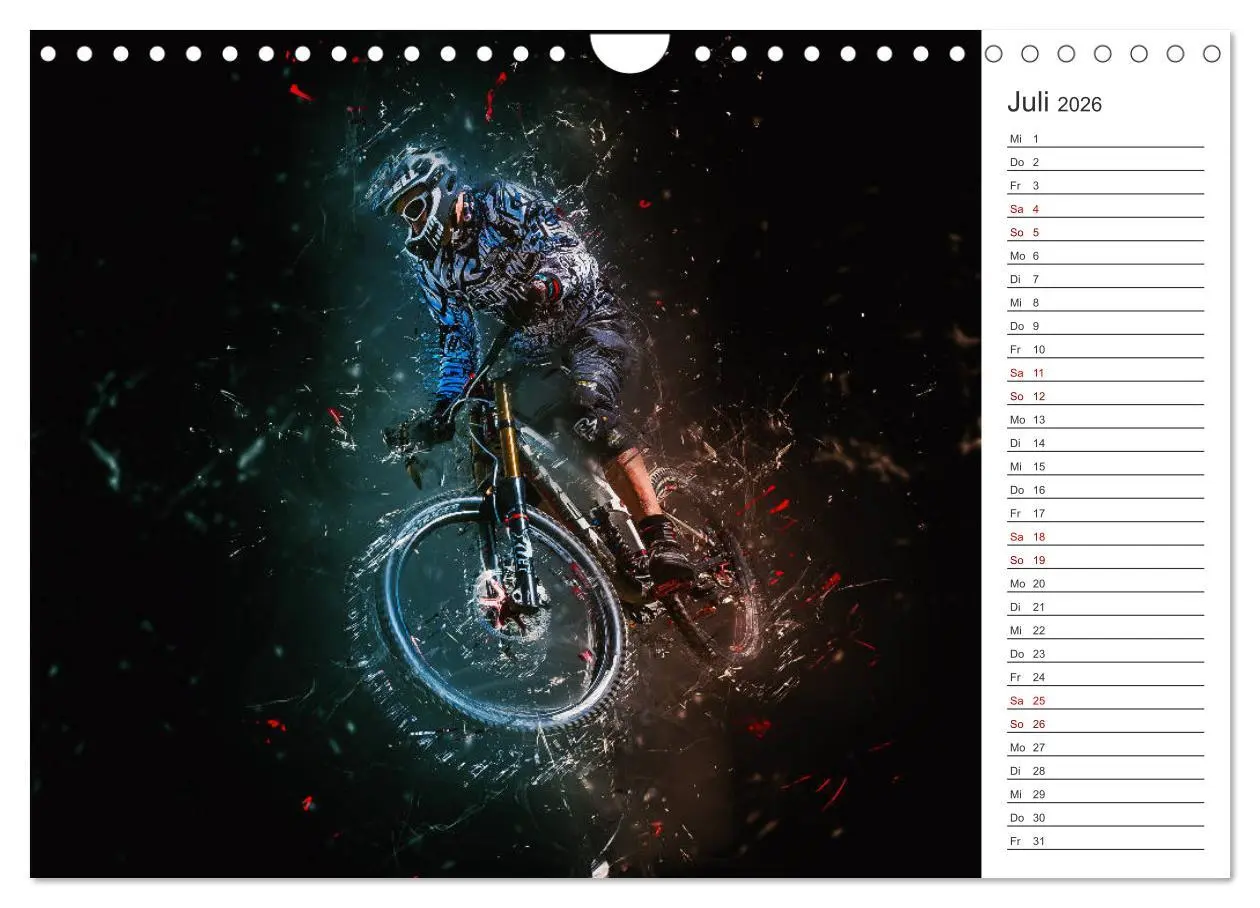 Bild: 9783457894620 | Downhill Explosion (Wandkalender 2026 DIN A4 quer), CALVENDO...