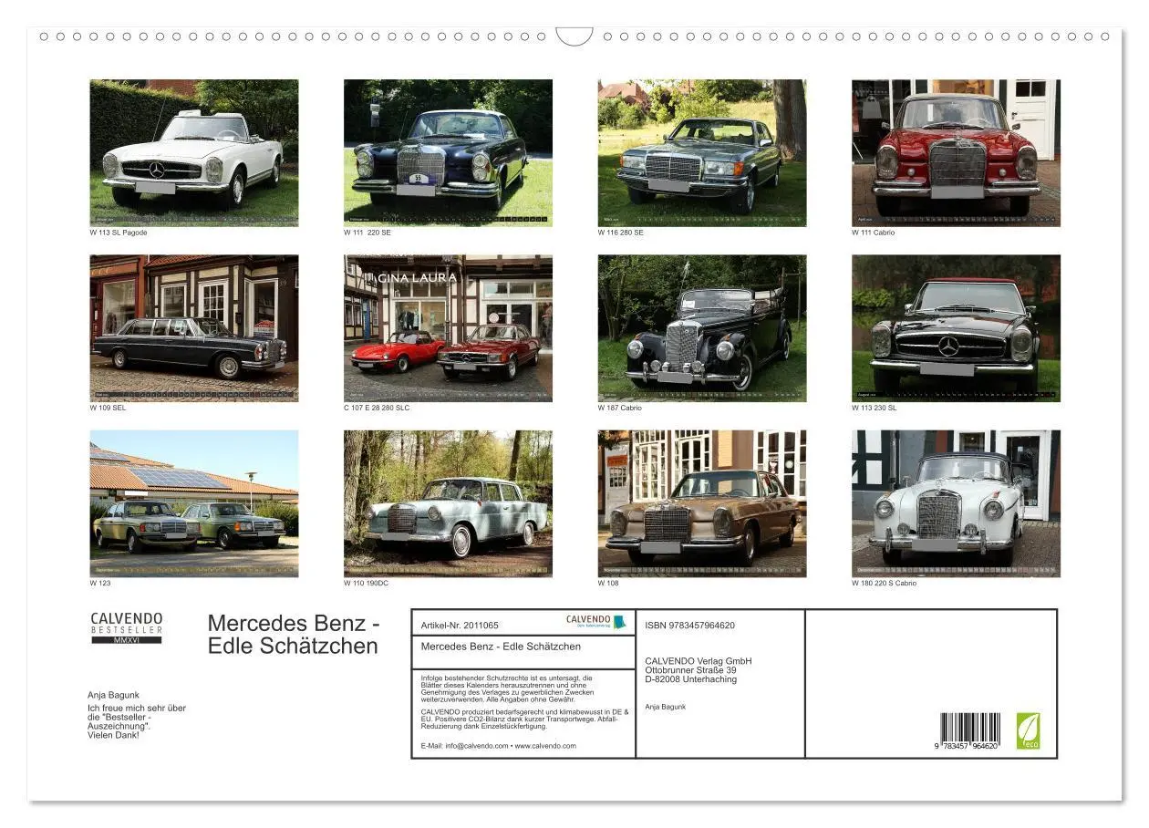 Bild: 9783457964620 | Mercedes Benz - Edle Schätzchen (Wandkalender 2026 DIN A2 quer),...
