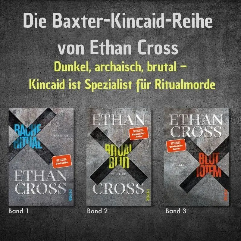 Bild: 9783492064620 | Ritualblut | Ethan Cross | Taschenbuch | Baxter-Kincaid-Reihe | 448 S.