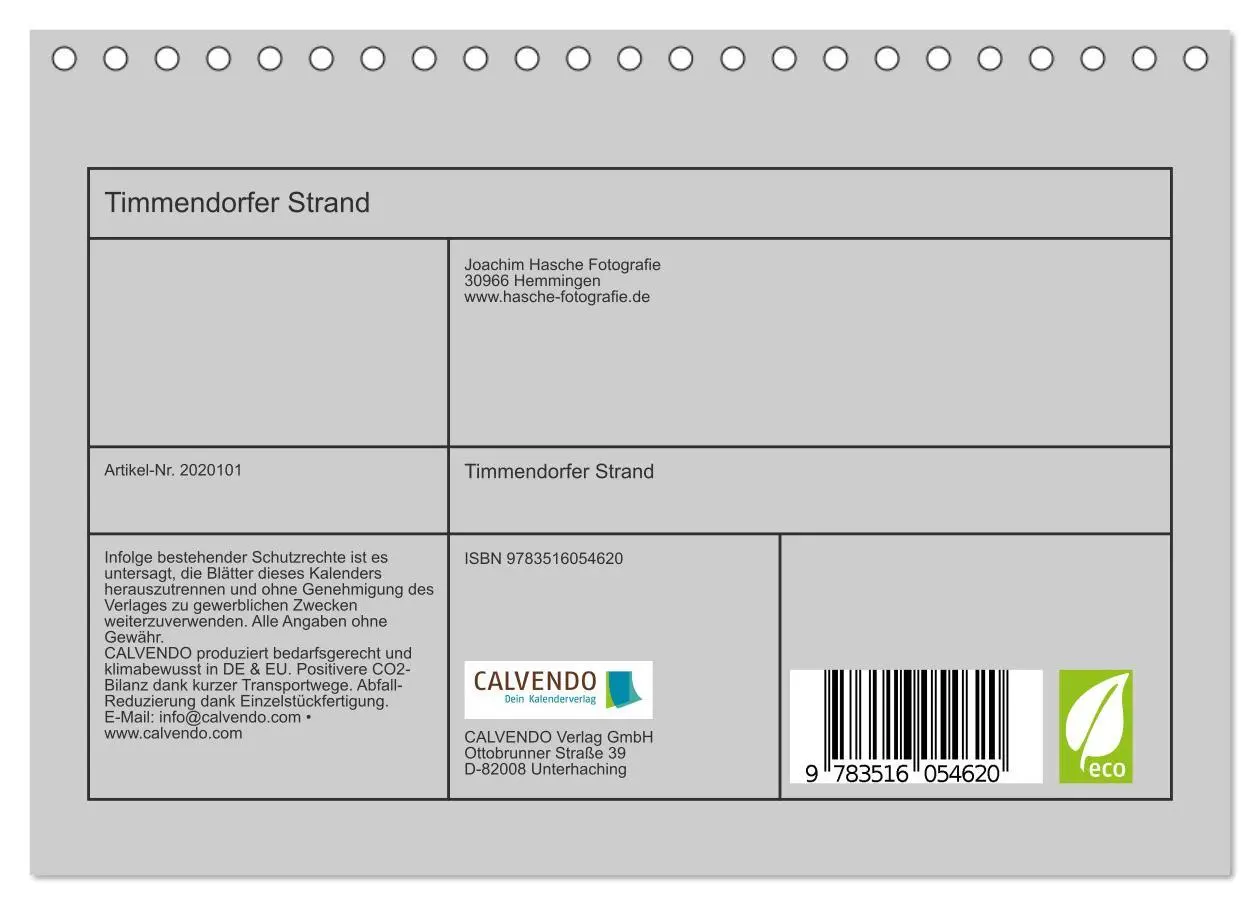 Bild: 9783516054620 | Timmendorfer Strand (Tischkalender 2026 DIN A5 quer), CALVENDO...