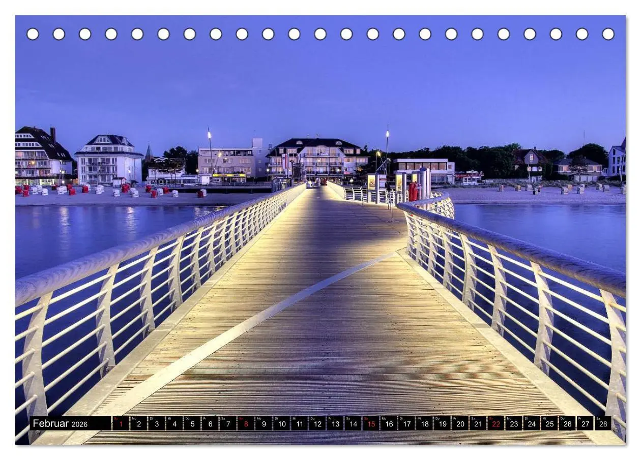 Bild: 9783516054620 | Timmendorfer Strand (Tischkalender 2026 DIN A5 quer), CALVENDO...