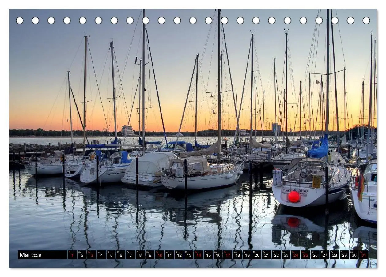Bild: 9783516054620 | Timmendorfer Strand (Tischkalender 2026 DIN A5 quer), CALVENDO...