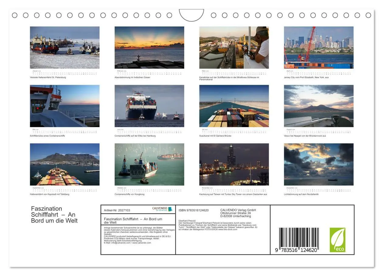 Bild: 9783516124620 | Faszination Schifffahrt - An Bord um die Welt (Wandkalender 2026...