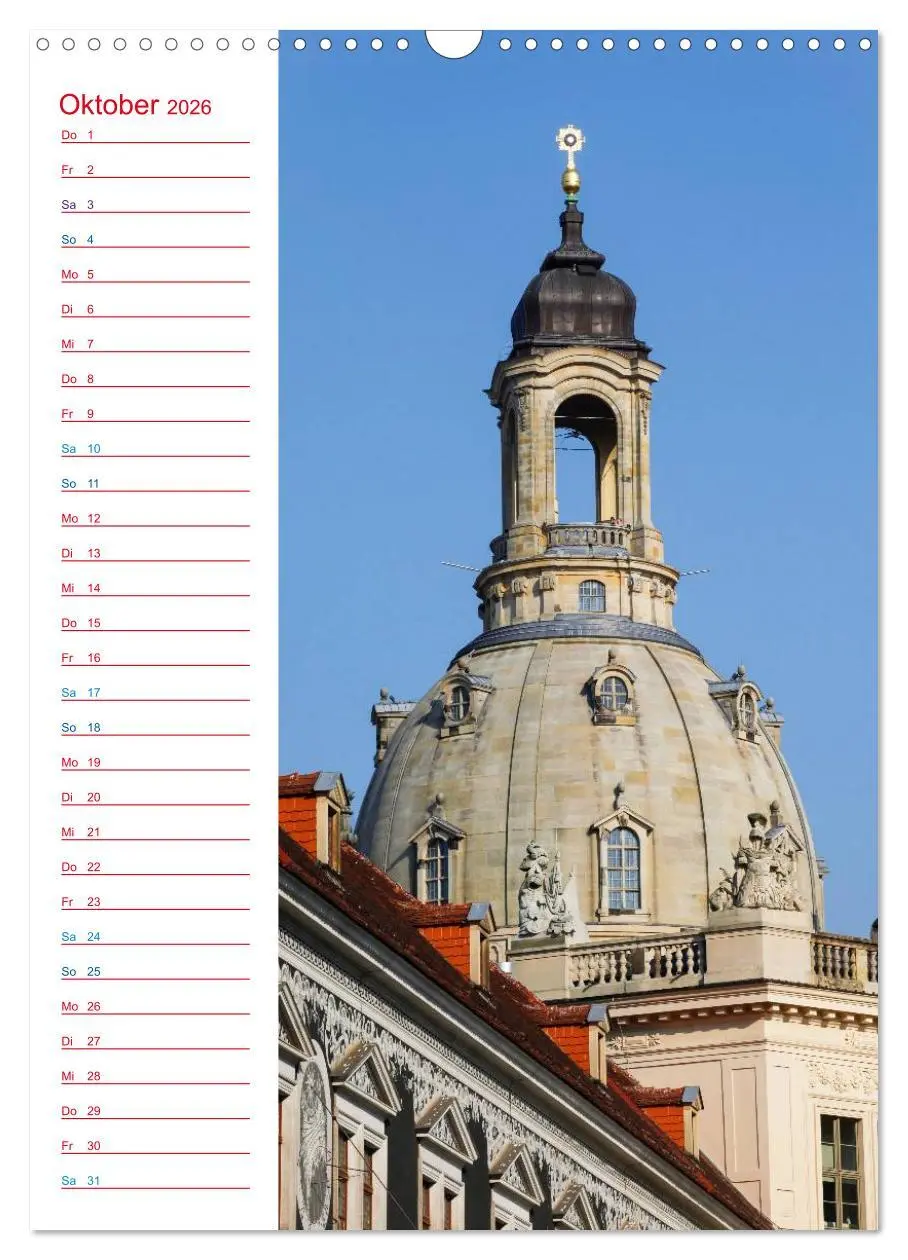 Bild: 9783516434620 | Frauenkirche Dresden (Wandkalender 2026 DIN A3 hoch), CALVENDO...