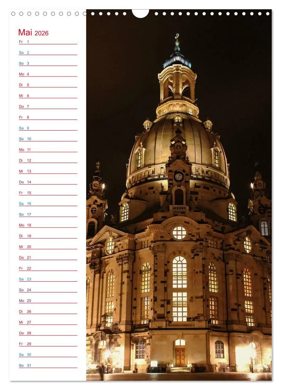 Bild: 9783516434620 | Frauenkirche Dresden (Wandkalender 2026 DIN A3 hoch), CALVENDO...