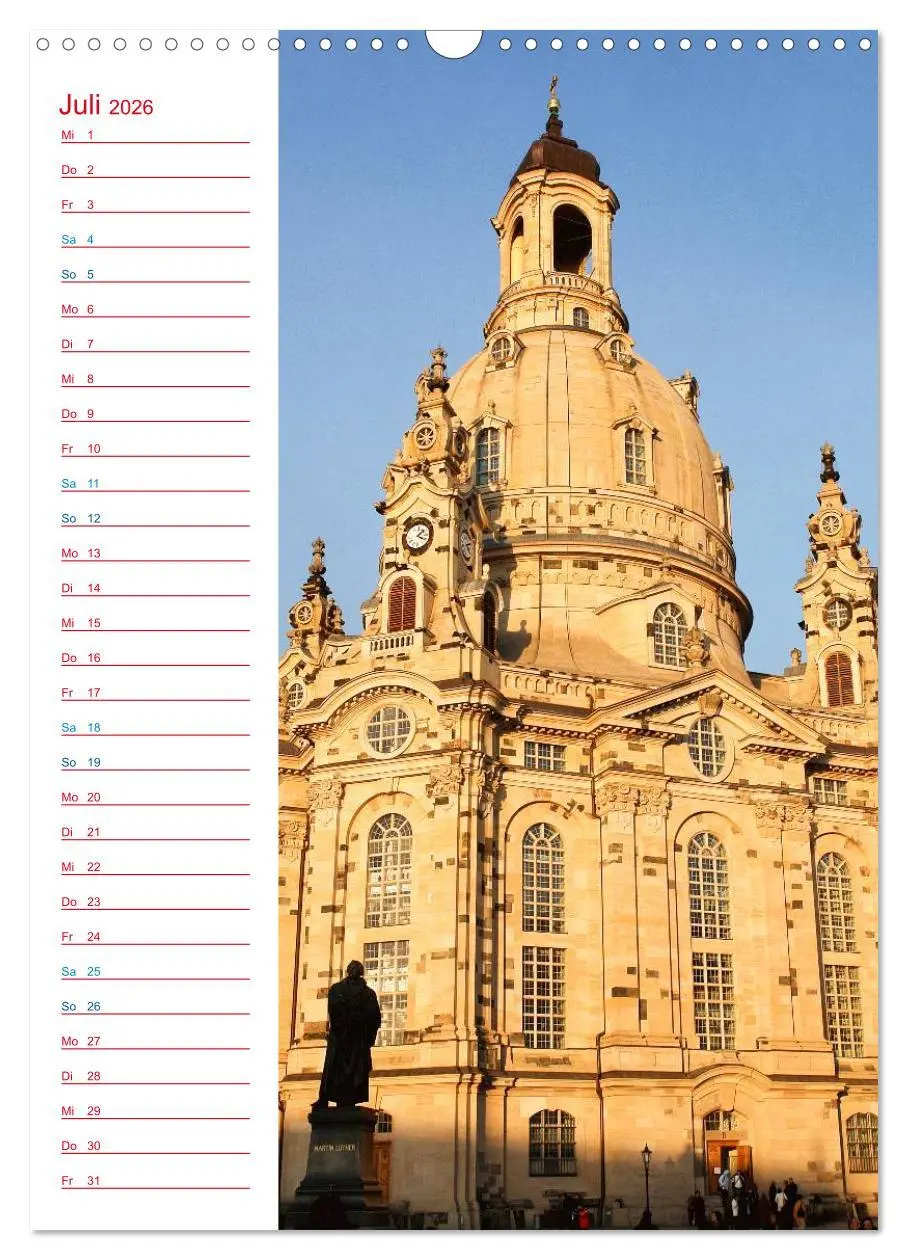 Bild: 9783516434620 | Frauenkirche Dresden (Wandkalender 2026 DIN A3 hoch), CALVENDO...