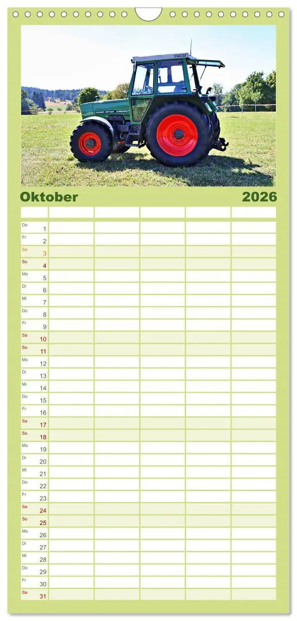 Bild: 9783516504620 | Familienplaner 2026 - Männerspielzeug Traktor Inspirationen mit 5...