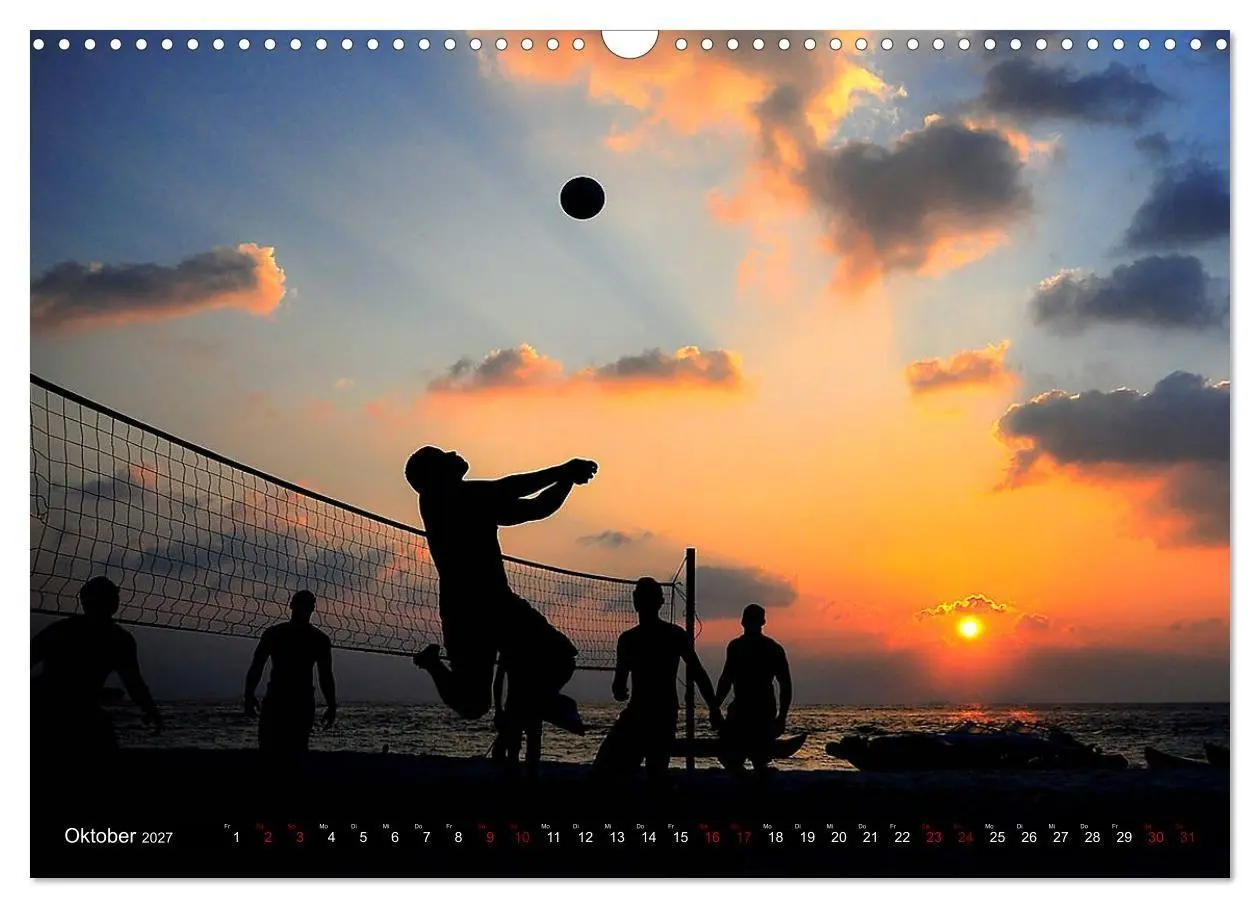 Bild: 9783569834620 | Volleyball Action (Wandkalender 2027 DIN A3 quer), CALVENDO...