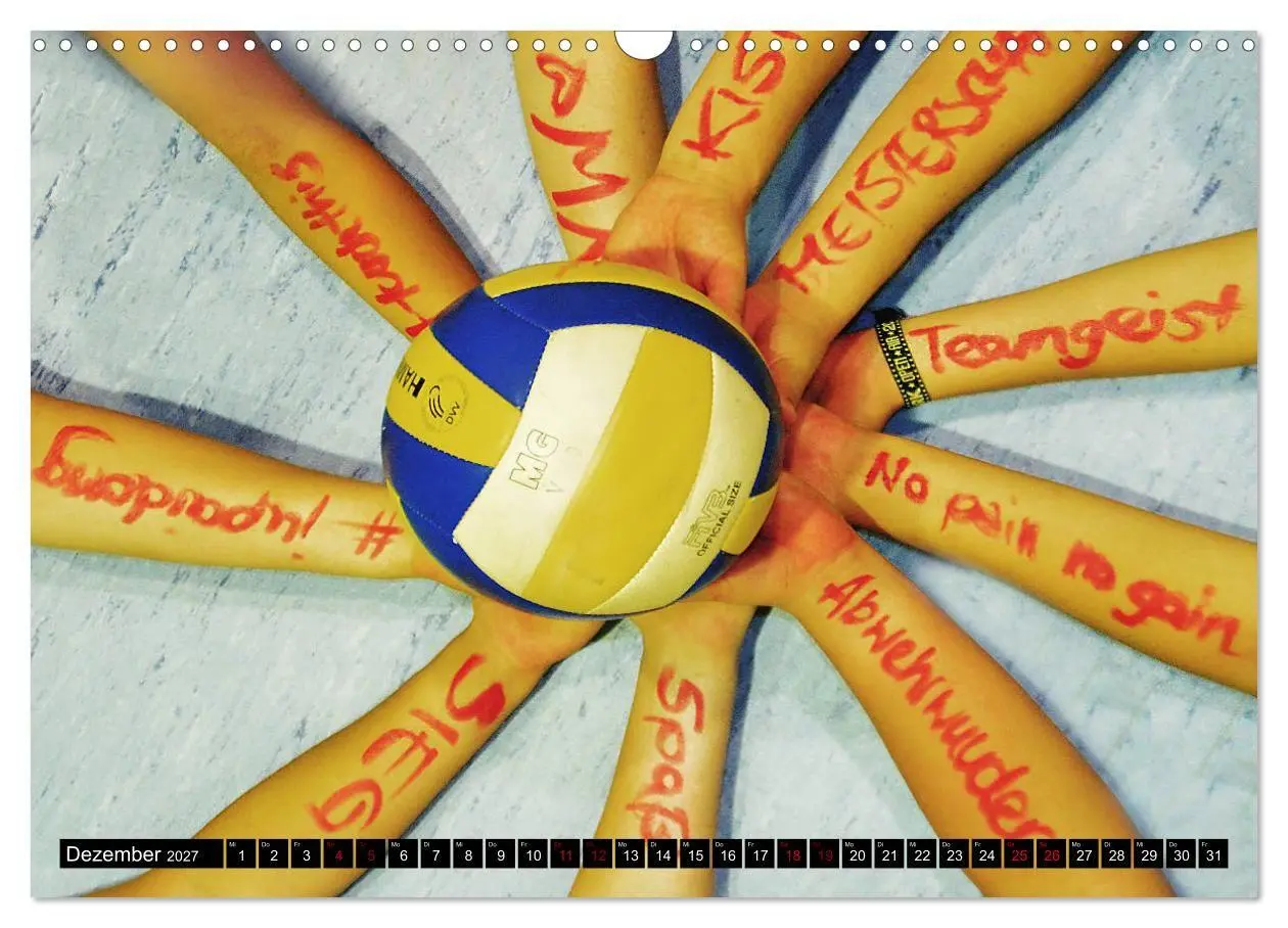 Bild: 9783569834620 | Volleyball Action (Wandkalender 2027 DIN A3 quer), CALVENDO...