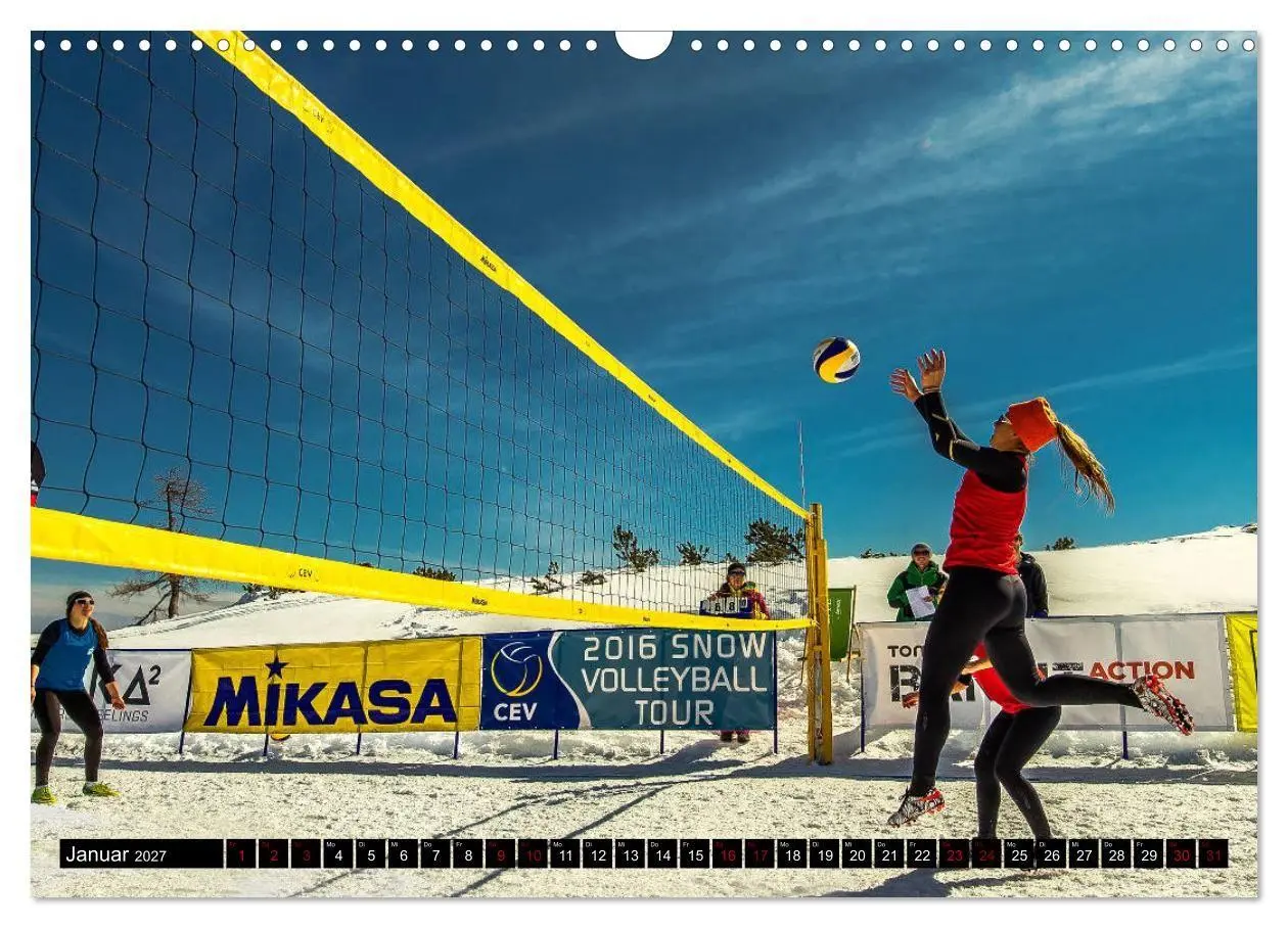 Bild: 9783569834620 | Volleyball Action (Wandkalender 2027 DIN A3 quer), CALVENDO...