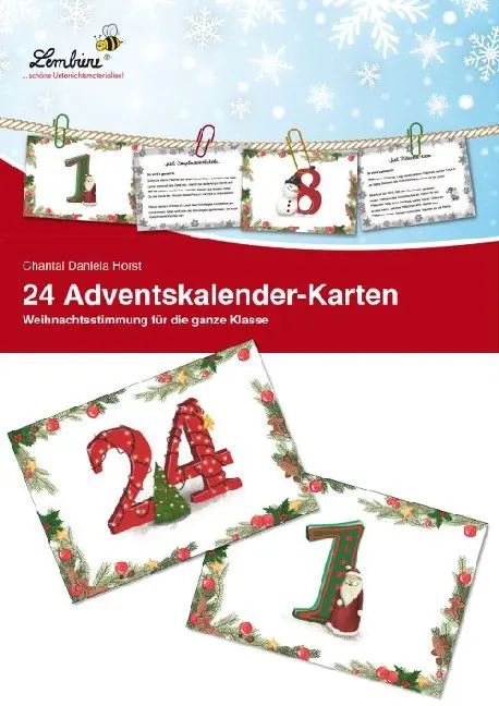 Cover: 9783746804620 | 24 Adventskalender-Karten | Chantal Daniela Horst | Box | Deutsch