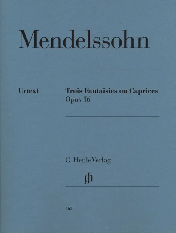 Cover: 9790201804620 | Felix Mendelssohn Bartholdy - Trois Fantaisies ou Caprices op. 16