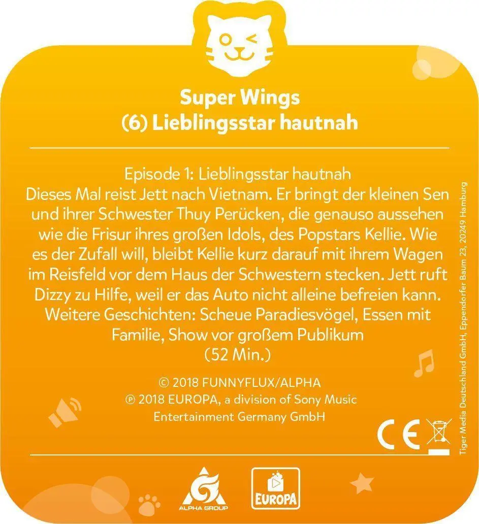 Bild: 4260535484720 | tigercard - Super Wings - 6 - Lieblingsstar hautnah | Deutsch | 2021