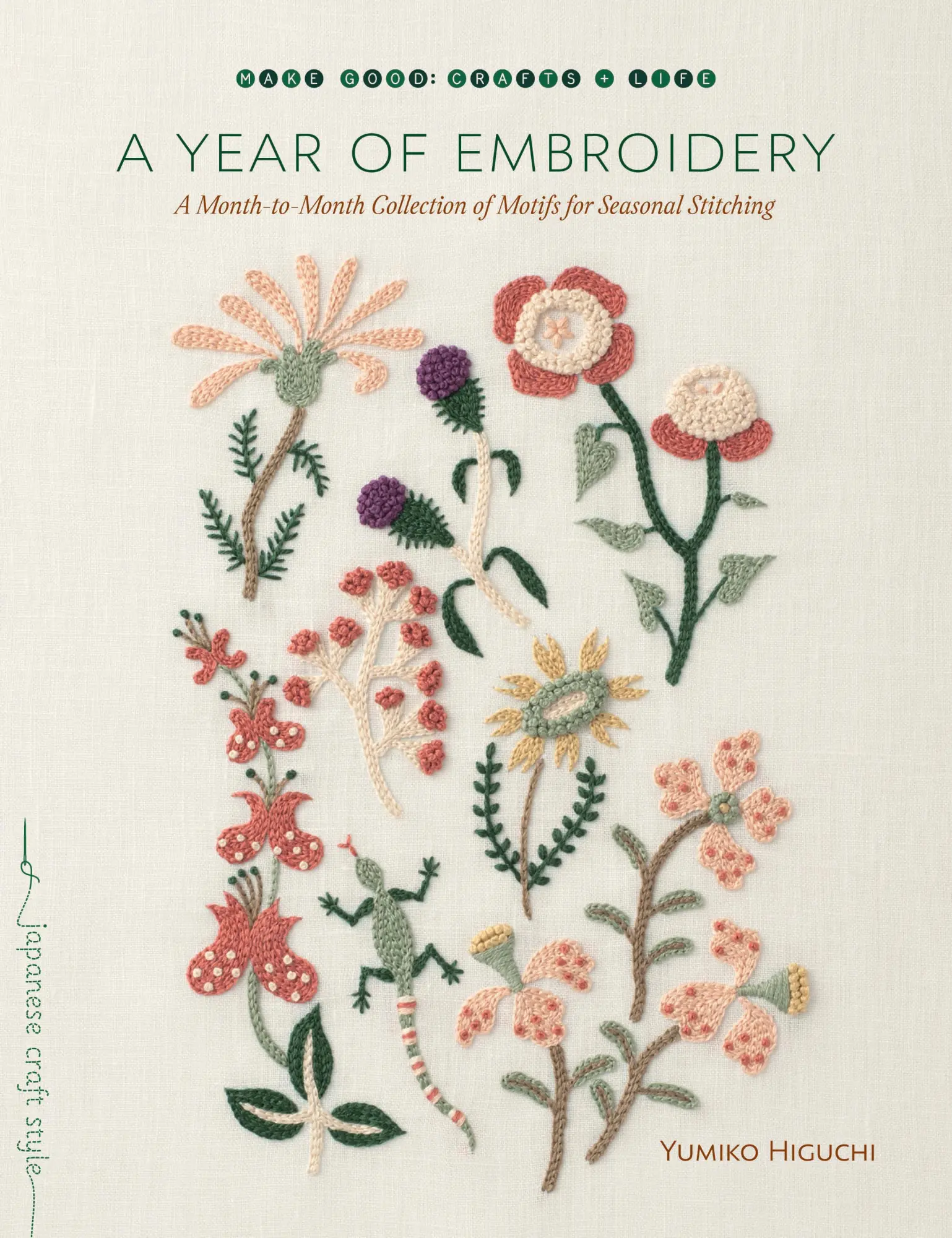 Cover: 9781611804720 | A Year of Embroidery: A Month-To-Month Collection of Motifs for...