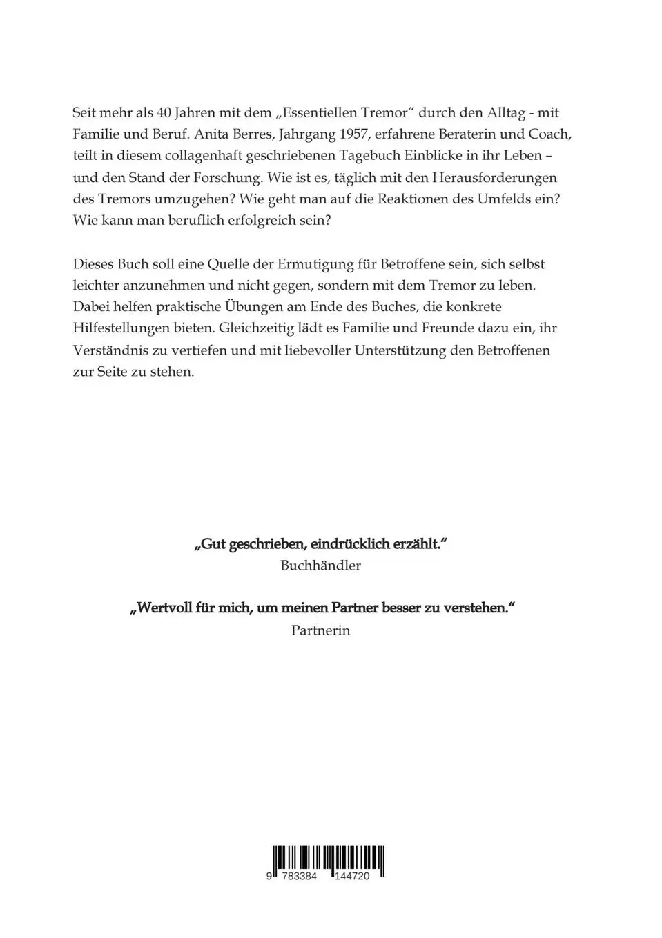 Rückseite: 9783384144720 | Geschüttelt, nicht gerührt | Anita Berres | Taschenbuch | 168 S.