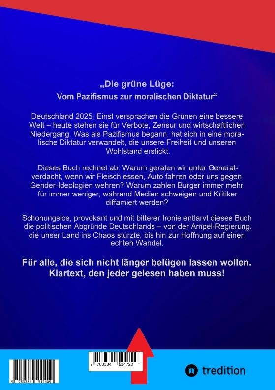 Rückseite: 9783384524720 | Die grüne Lüge | Vom Pazifismus zur moralischen Diktatur | Mike Mlakar