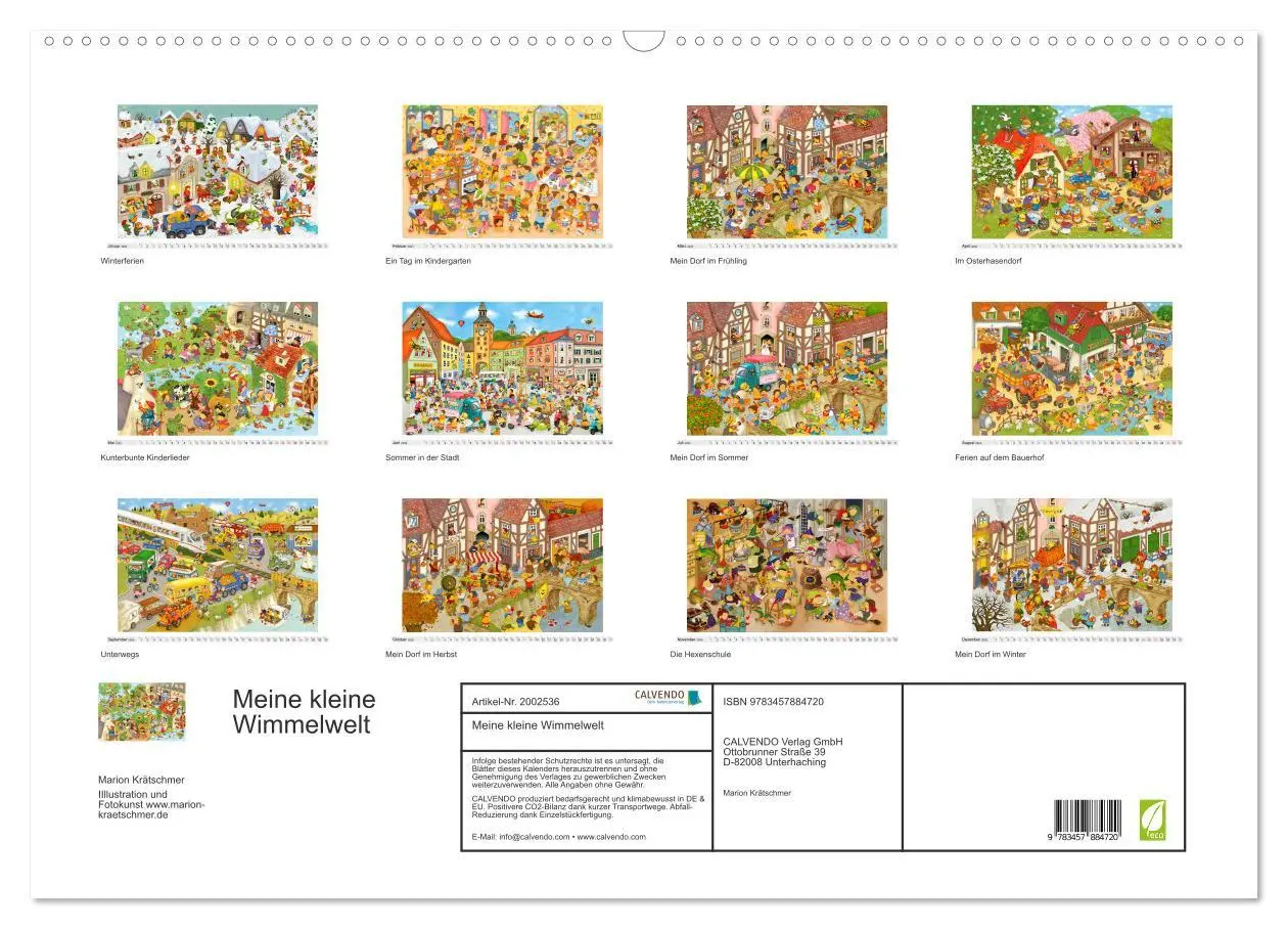 Bild: 9783457884720 | Meine kleine Wimmelwelt (Wandkalender 2026 DIN A2 quer), CALVENDO...