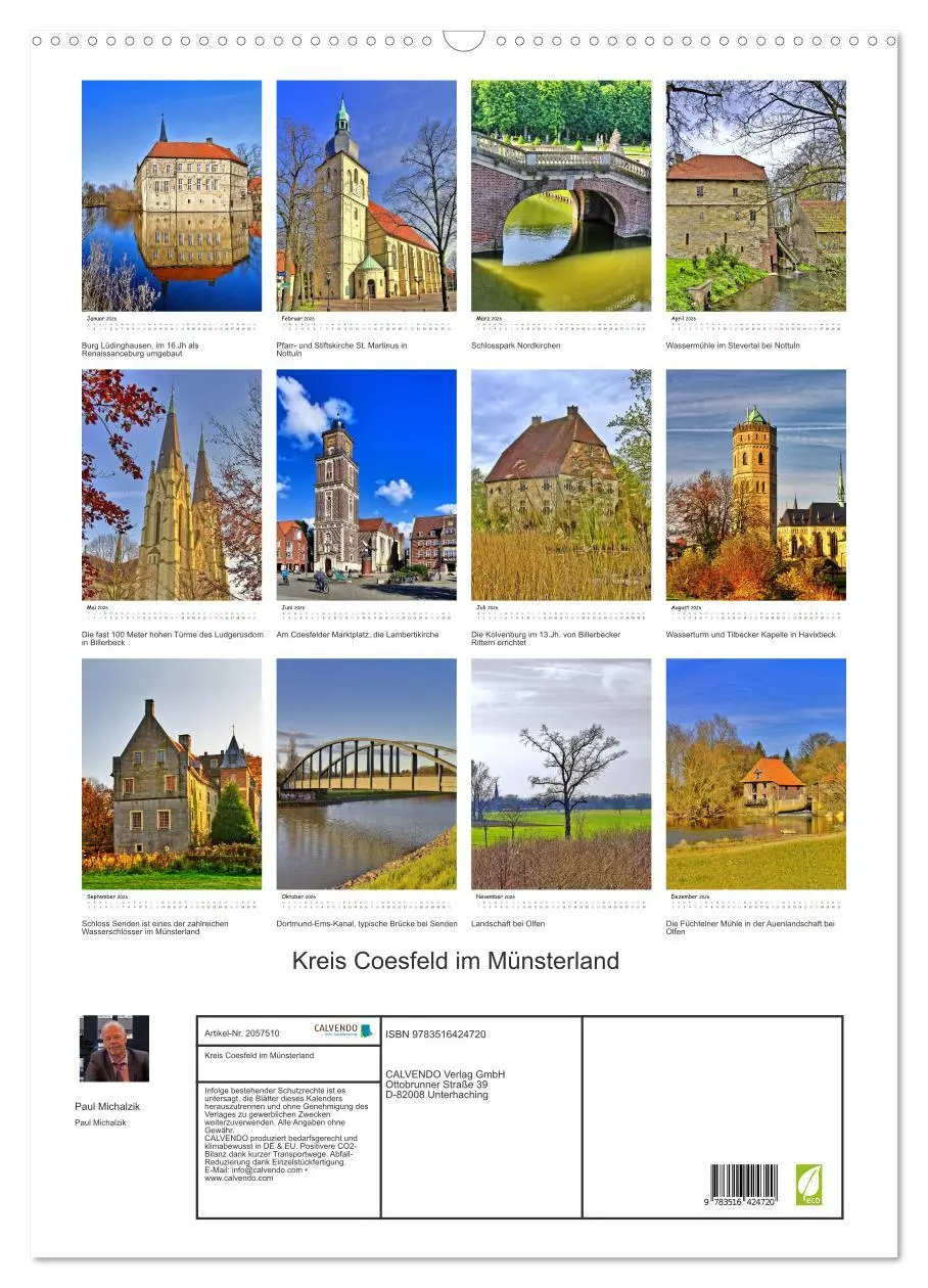 Bild: 9783516424720 | Kreis Coesfeld im Münsterland (Wandkalender 2026 DIN A2 hoch),...
