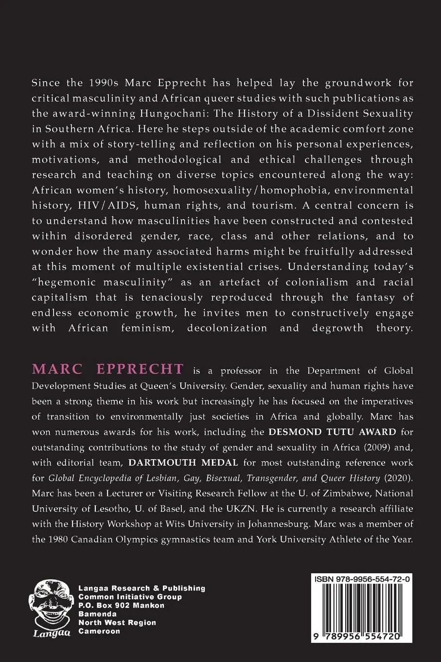 Rückseite: 9789956554720 | Accidental Queer | Marc Epprecht | Taschenbuch | Englisch | 2024