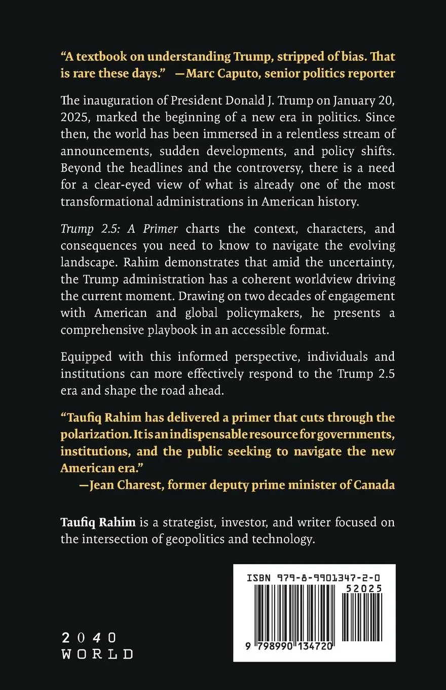 Rückseite: 9798990134720 | Trump 2.5 | A Primer | Taufiq Rahim | Taschenbuch | Englisch | 2025