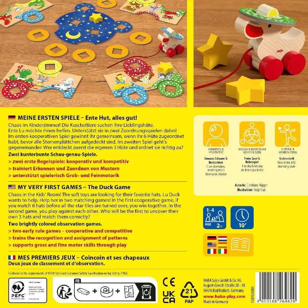 Bild: 4010168264820 | Meine ersten Spiele Ente Hut, alles gut! | Spiel | 1307050001 | 2024