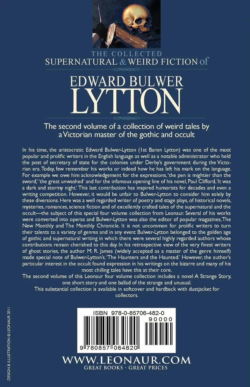 Rückseite: 9780857064820 | The Collected Supernatural and Weird Fiction of Edward Bulwer...
