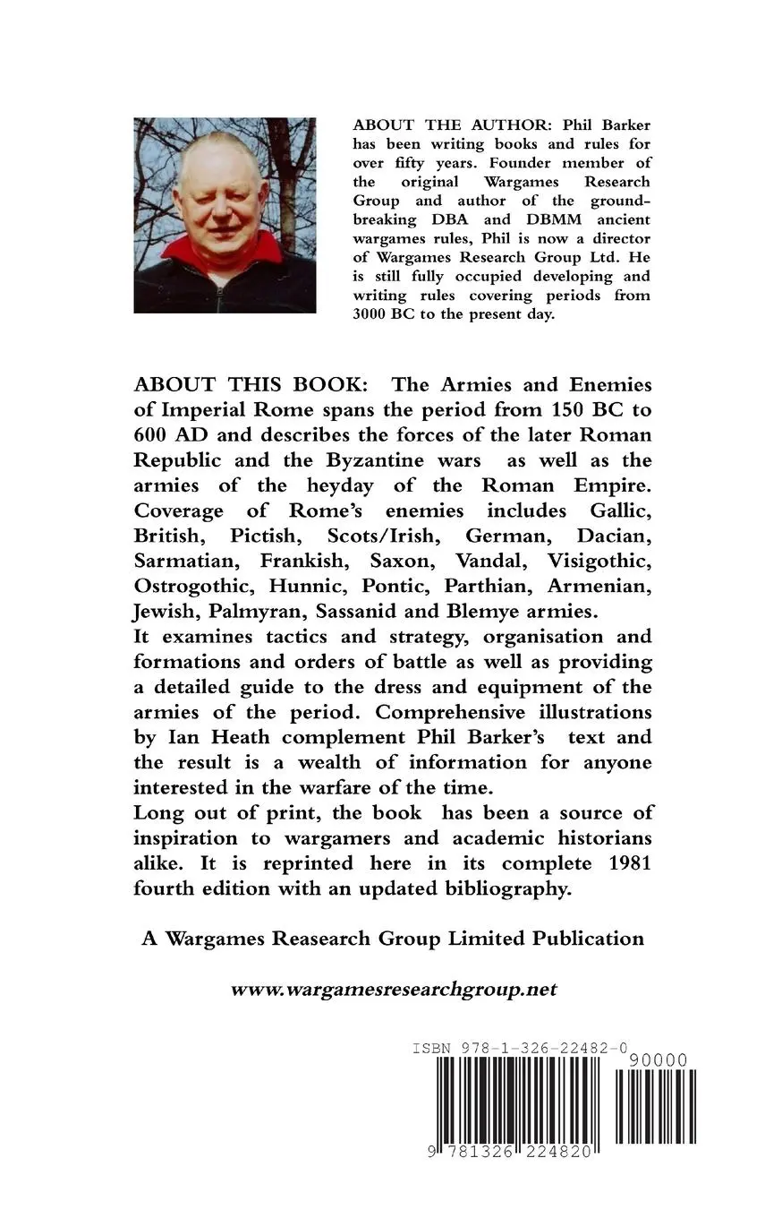 Rückseite: 9781326224820 | The Armies and Enemies of Imperial Rome | Phil Barker | Buch | 2016