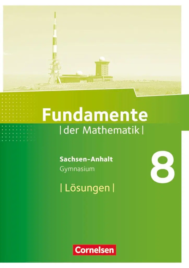 Cover: 9783060094820 | Fundamente der Mathematik 8. Schuljahr - Gymnasium Sachsen-Anhalt -...