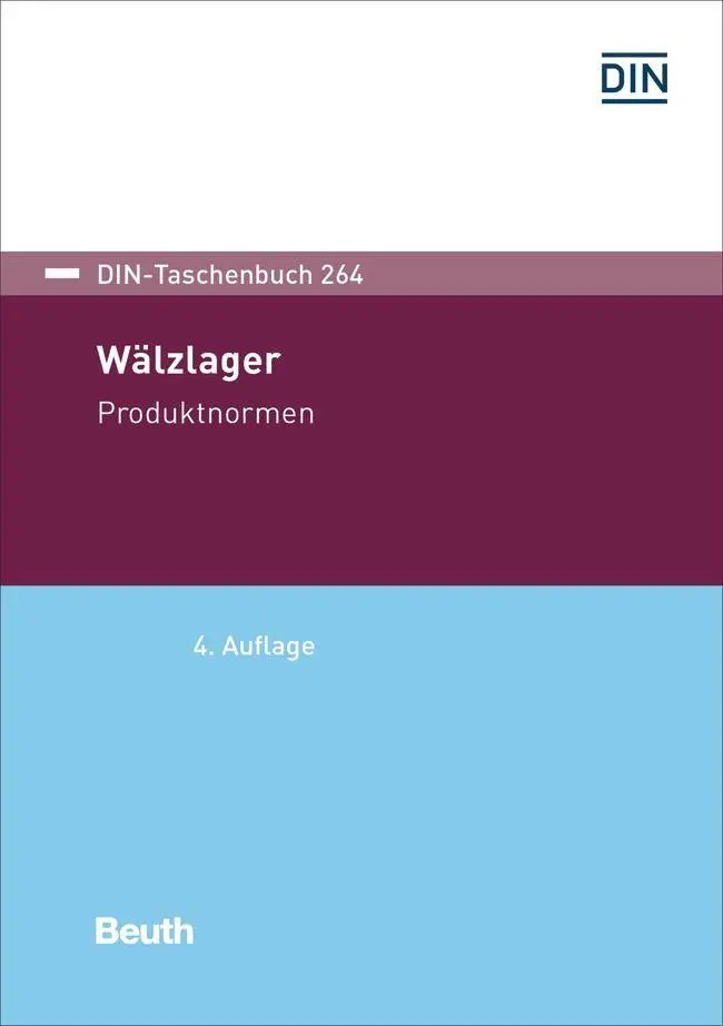Cover: 9783410314820 | DIN-Taschenbuch 264 | Wälzlager Produktnormen | DIN e. V. | Buch